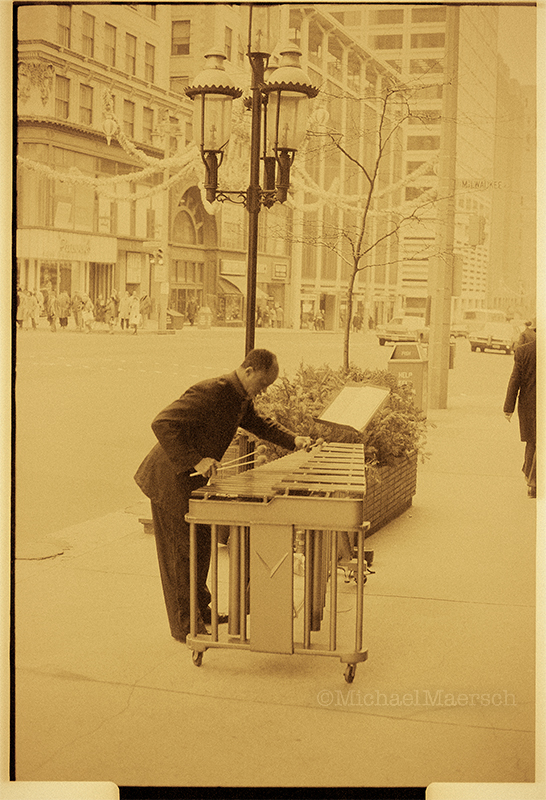 a photograph called Playing Real Good For Free by Michael Maersch